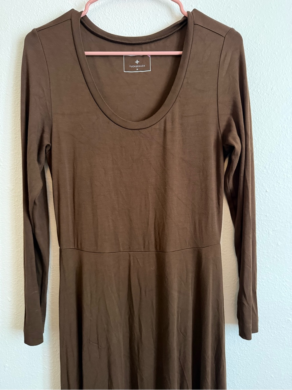 Tuckernuck Chocolate Brown Long Sleeve Sara Maxi Dress - Picture 5 of 7